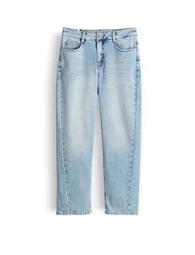 Jeans Straight Fit 7/8 MINAH HONEST blu 40/L26 - Opus - FashionsVida