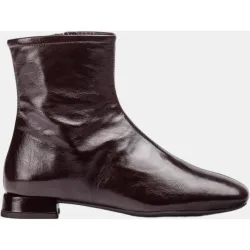 Botines de mujer de piel de tacón bajo
