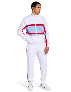 Diamond Weave Men Tracksuits - White - Size - White - Size: Small - Lacoste - FashionsVida