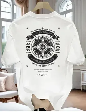 New Summer 100% Cotton Fashion Brand Printed T-Shirt, Street Style Men's Loose Breathable Crew Neck Short Sleeve Top - Aliexpress - FashionsVida
