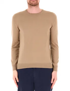 Maglia lana vergine BEIGE 50 - Gran Sasso - FashionsVida