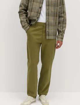 Regular Fit Stretch Chinos Olive male - M&S - FashionsVida
