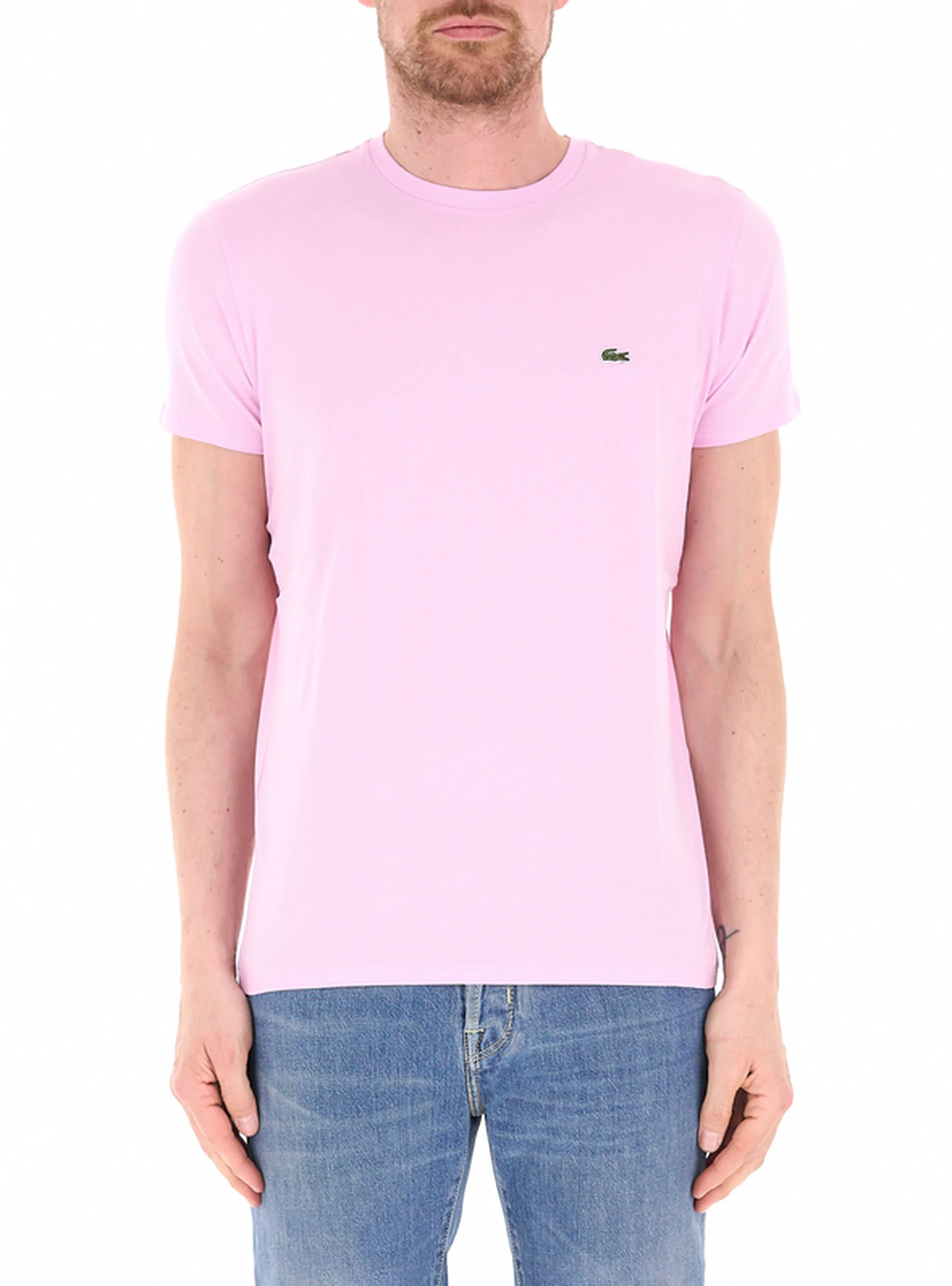 Lacoste T-shirt girocollo ROSA 8 - Lacoste - FashionsVida