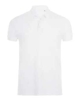 Mens Phoenix Short Sleeve Pique Polo Shirt (White) - Size Small - SOLS - FashionsVida