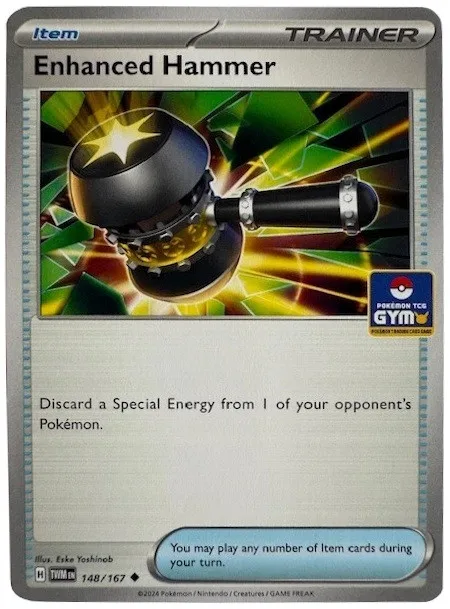 Pokemon SV Twilight Masquerade 148/167 Enhanced Hammer (TCG Gym Stamp Non-Holo) - Pokémon - FashionsVida