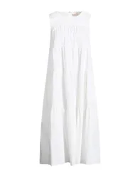 Vestido midi Mujer Marfil 40 Mujer