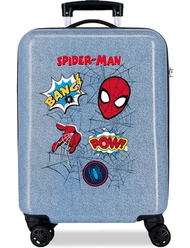 Maleta de cabina Spiderman Denim rígida con capacidad de 34L - Personajes - FashionsVida