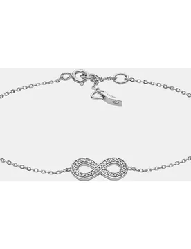 Pulsera de cadena de mujer infinity de plata de ley - Fossil - FashionsVida
