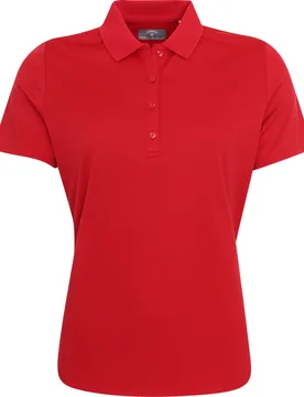 Polo Swing Tech Solid, kurzarm, rot m - Callaway - FashionsVida