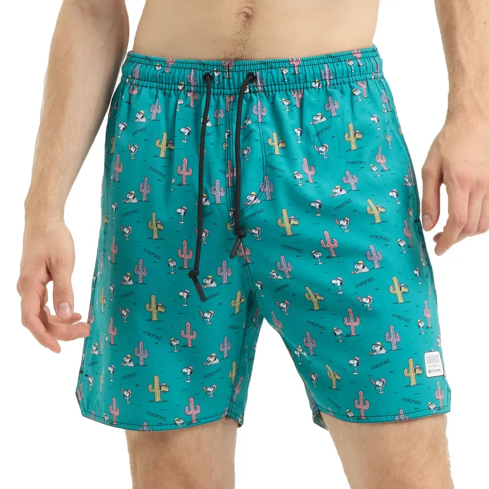 Short De Bain 17´ Peanuts Cactus Green 14 Années Garçon - Hydroponic - FashionsVida