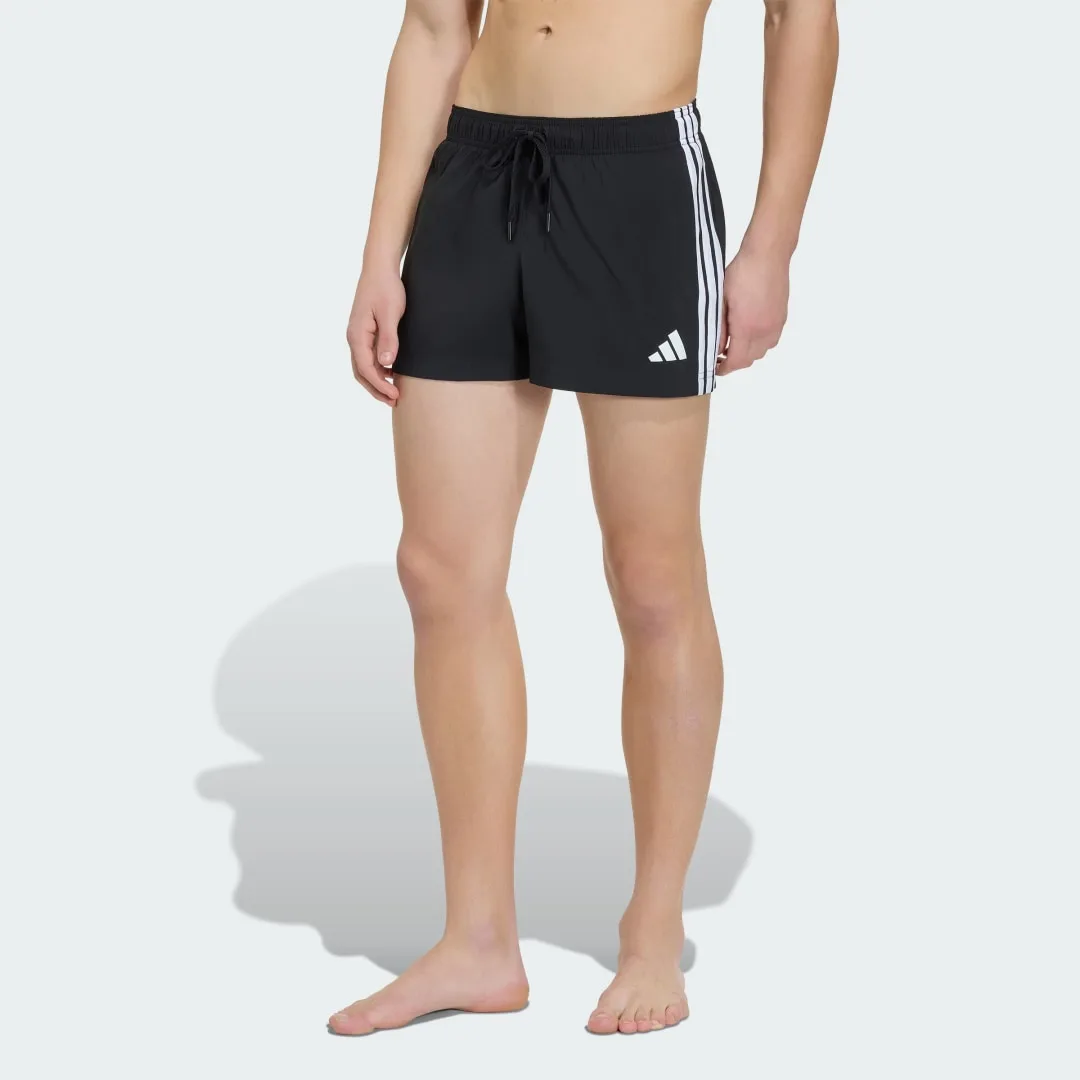 SHORT DA NUOTO 3 STRIPES 3 INCH L Black / White - Adidas - FashionsVida