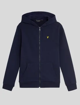 Boys' Zip Through Hoodie in Navy - Lyle & Scott - FashionsVida