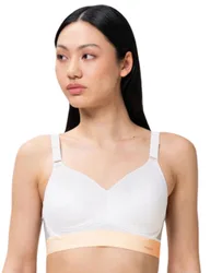 Womens Triaction Hybrid Sports Bra - White - Size 38a