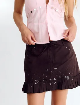 Brownie - Falda corta con espejos - Brownie - FashionsVida
