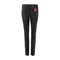 Hose Lucy Golden Print, schwarz/gold 42