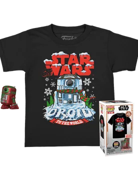 Pocket POP! & Tee: Star Wars - Holiday Astromech Droid Children's T-Shirt set - Funko - FashionsVida