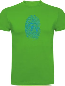Triathlon Fingerprint Short Sleeve T-shirt Green M Men - Kruskis - FashionsVida