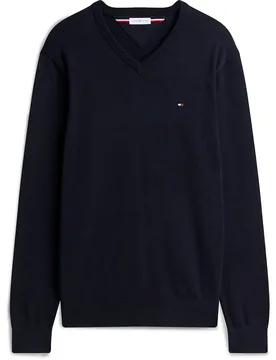 Pull à Col En V Mw0mw42249 Desert Sky S - Tommy hilfiger - FashionsVida