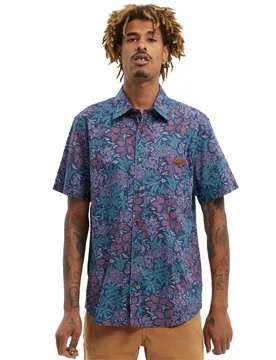 Chemise à Manches Courtes Bush Blue 2XL - Hydroponic - FashionsVida