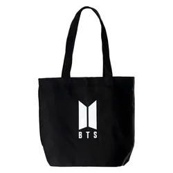 Sac En Toile Logo Bts Black / White One Size unisex