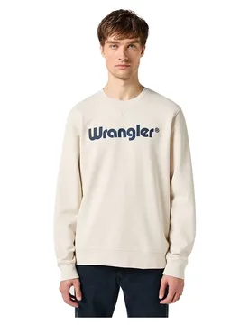 Felpa 112350538 Logo Vintage White 2XL - Wrangler - FashionsVida