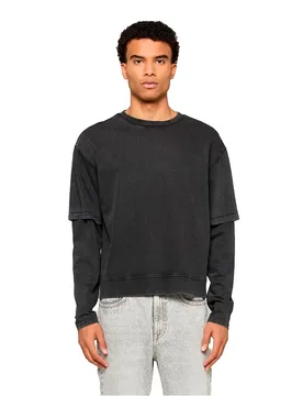 Maglietta A Maniche Lunghe Tb810 Black 2XL - Urban classics - FashionsVida
