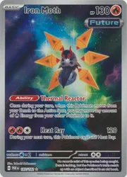 Pokemon SV Paradox Rift 187/182 Iron Moth (Illustration Rare)