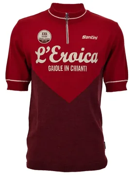 Maillot à Manches Courtes Eroica 29º Gaiole - Santini - FashionsVida