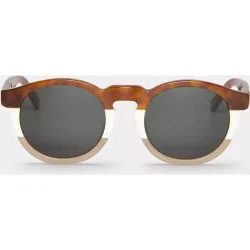 Gafas de sol unisex redondas de acetato