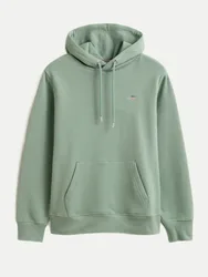 Hoodie mit Logo-Stick Grün XXL