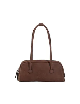 Ledertasche - Schultertasche SOFT BOSTON EW braun Damen - MARGESHERWOOD - FashionsVida