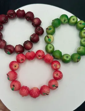 Cute Simulation Apple Bracelet for Women Creative Fruit Design Niche Personality Hand Jewelry Fashion Trendy Accessories - Aliexpress - FashionsVida