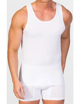 Camiseta interior de hombre de algodón egipcio de tirantes y cuello redondo - ZD - FashionsVida