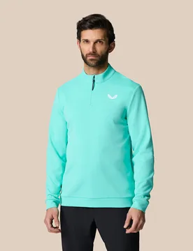 Golf Club Classic 1/4 Zip Top - Light Aqua Light Aqua 2XL male - Castore - FashionsVida
