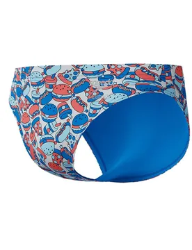 Ml Printed Swimming Brief Fast Lane Feast / Lagoon Blue UK 30 Men - Speedo - FashionsVida