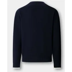 Jersey de hombre de lana merino h de punto cuello redondo