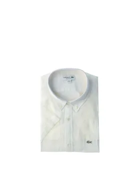 Lacoste Camicia in lino BIANCO 42 - Lacoste - FashionsVida