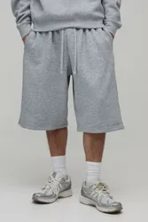 Mens Essential Jersey Jort - Grey Cotton - Size 4xl