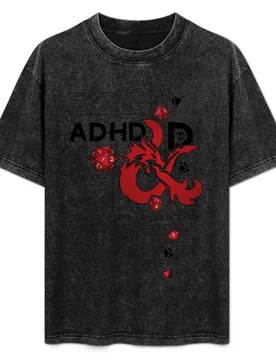 ADHD&D Roll for concentration DnD (in red) T-Shirt - Aliexpress - FashionsVida