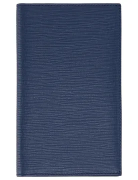Mens London Curzon Blue Phone Wallet Leather - One Size - Hackett - FashionsVida