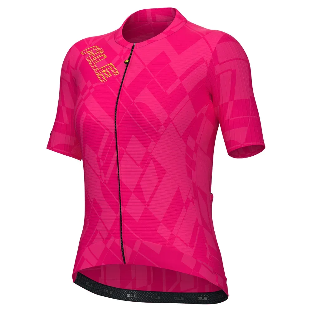 Maglia A Maniche Corte Pr-e Schema Fuchsia - Ale - FashionsVida