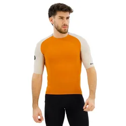 Maglia A Maniche Corte Pelle Stelth Fir Slip-on Orange