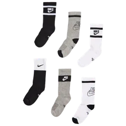Everyday Cushioned Crew 6 Pack Unisex Socks - White - Size - White - Size: 2 - 5