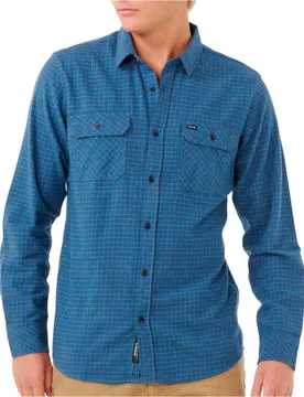 Classic surf checked in flanne camisa manga larga hombre Marino (S) - Rip curl - FashionsVida