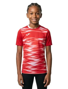 T-shirt à Manches Courtes Tiger Vii Red / White 9-10 Années Garçon - Joma - FashionsVida