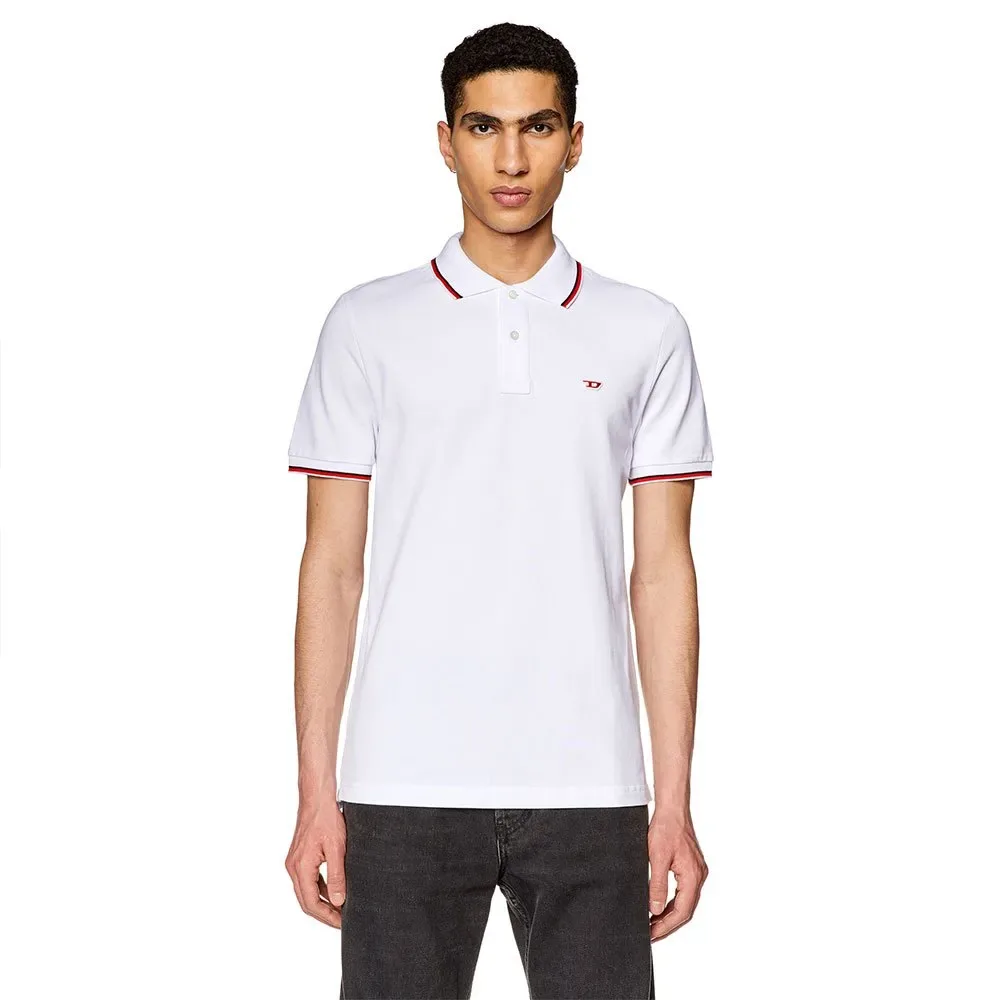 Polo A Maniche Corte Smith Bright White S - Diesel - FashionsVida