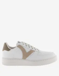 Madrid Leather Lace Up Trainers White Mix female