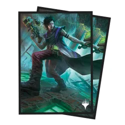 MTG Duskmourn Deck Protector Sleeves featuring Winter, Cynical Opportunist (Commander) (100)