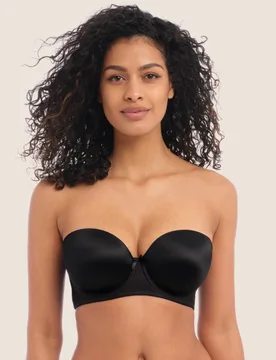 Deco Wired Strapless Moulded Bra B-GG Black female - Freya - FashionsVida