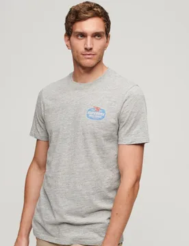 Superdry Herren Vintage Americana T-shirt mit Grafik Grau - Größe: S - 39.99 - FashionsVida